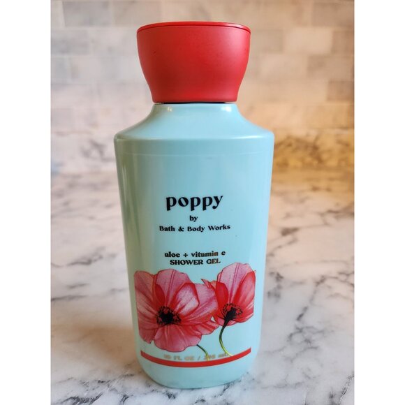 Poppy By Bath & Body Works Shower Gel With Aloe & Vitamin E 10 Oz Rhubarb & Pear - Picture 2 of 6